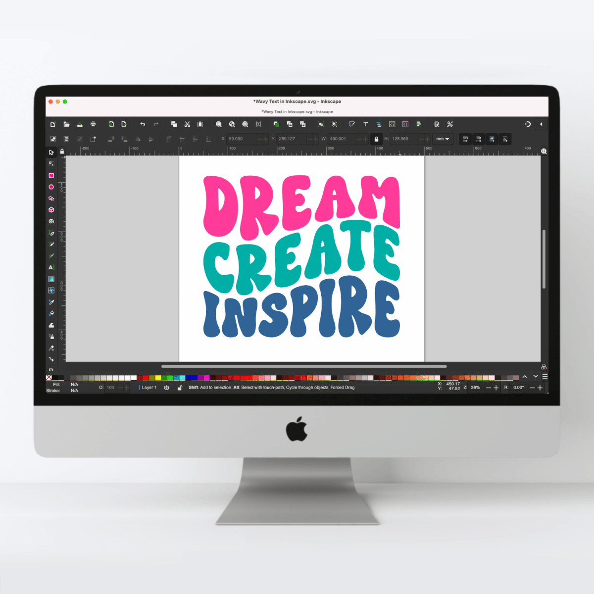 How to Create a Wavy Text Effect in Inkscape