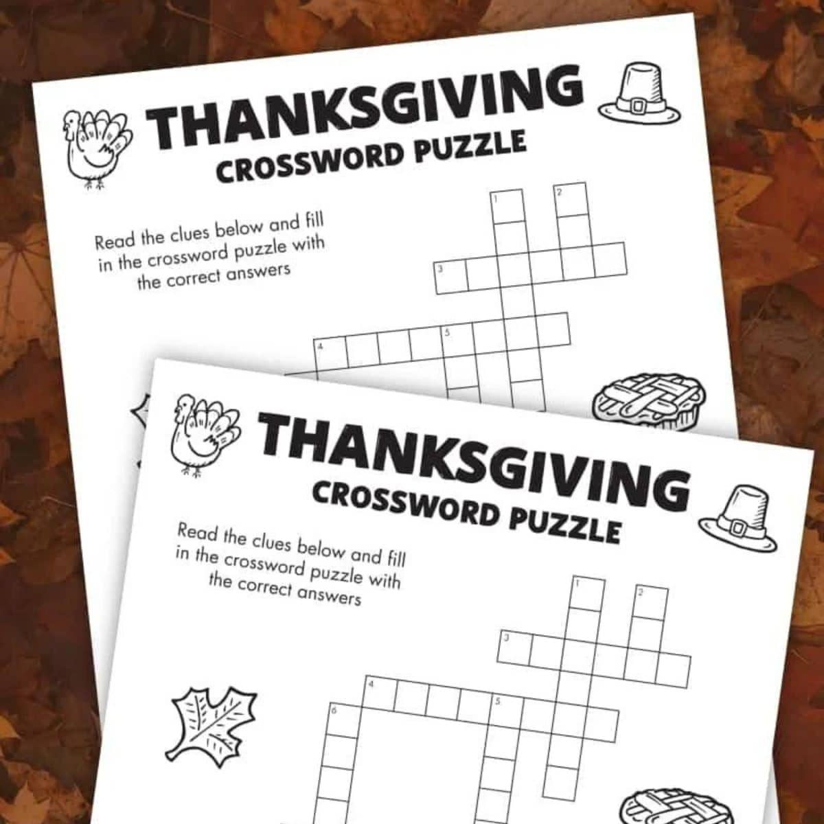 Printable Thanksgiving Games - Kara Creates