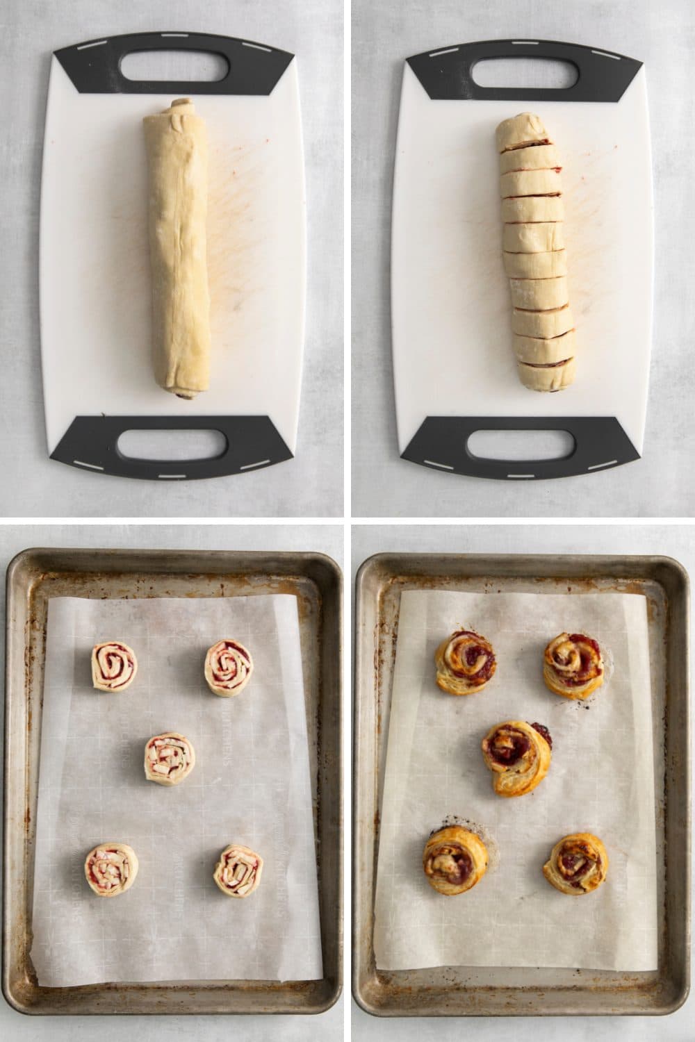 How to make cranberry brie pinwheels
