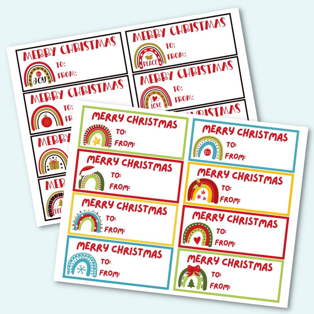Printable Christmas Gift Labels