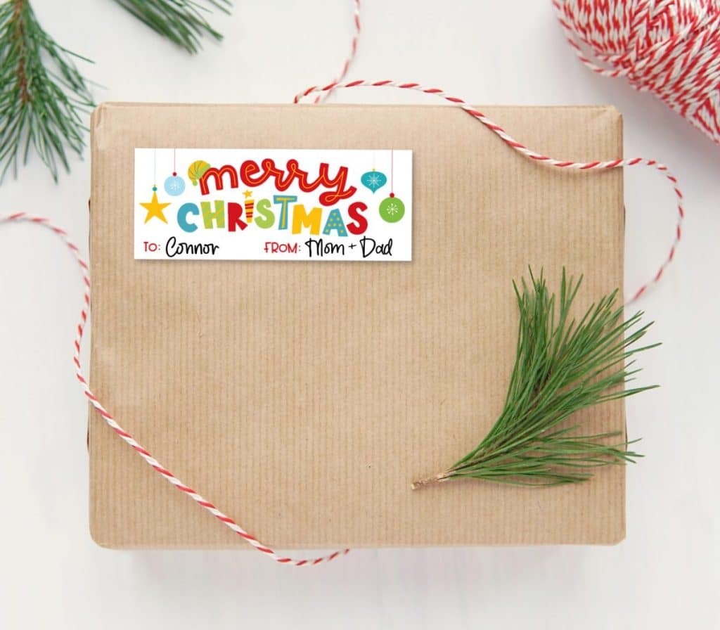 Printable Christmas Gift Labels - Kara Creates