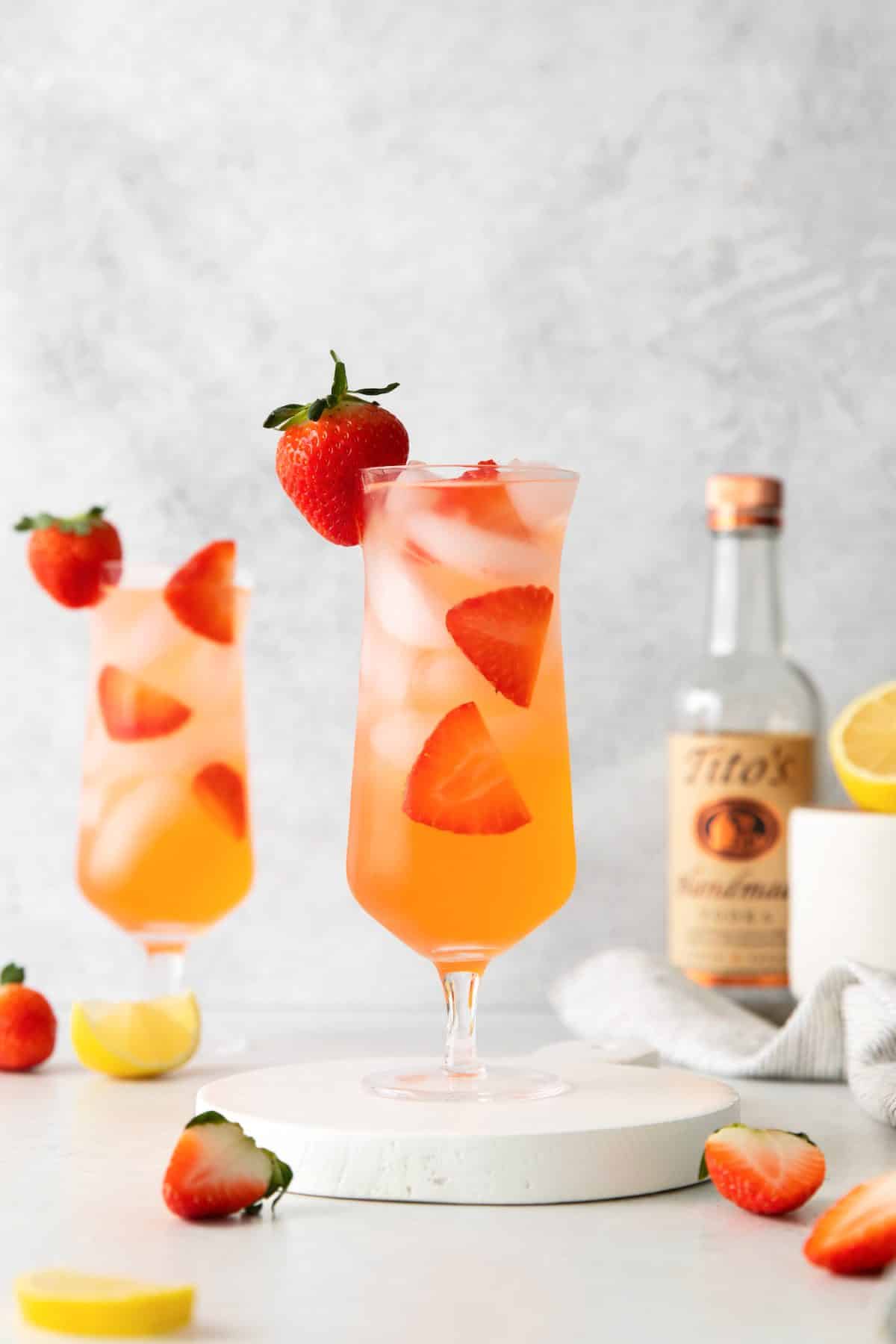 Strawberry Cocktail with Vodka