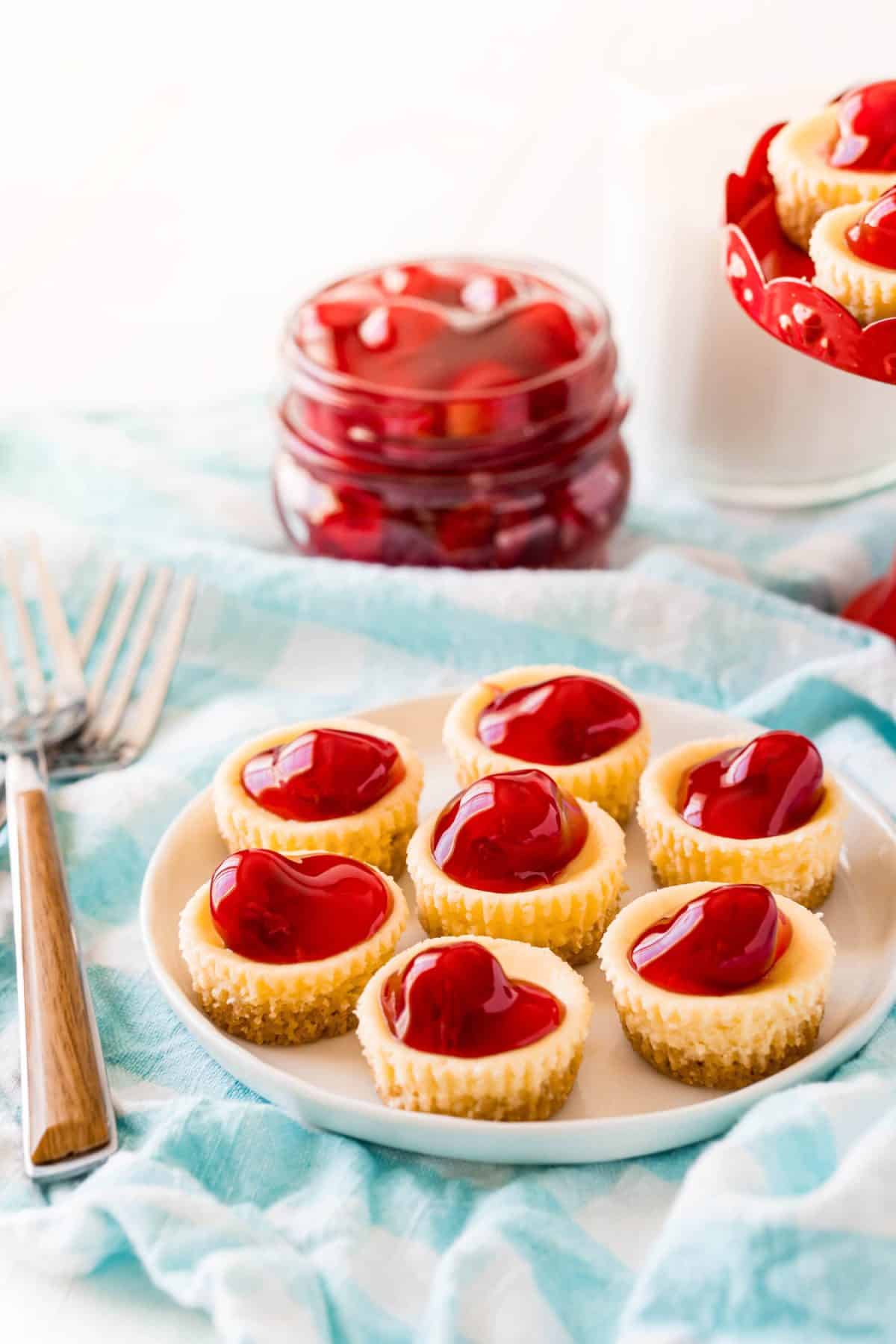 Easy Mini Cherry Cheesecakes Dessert Recipe