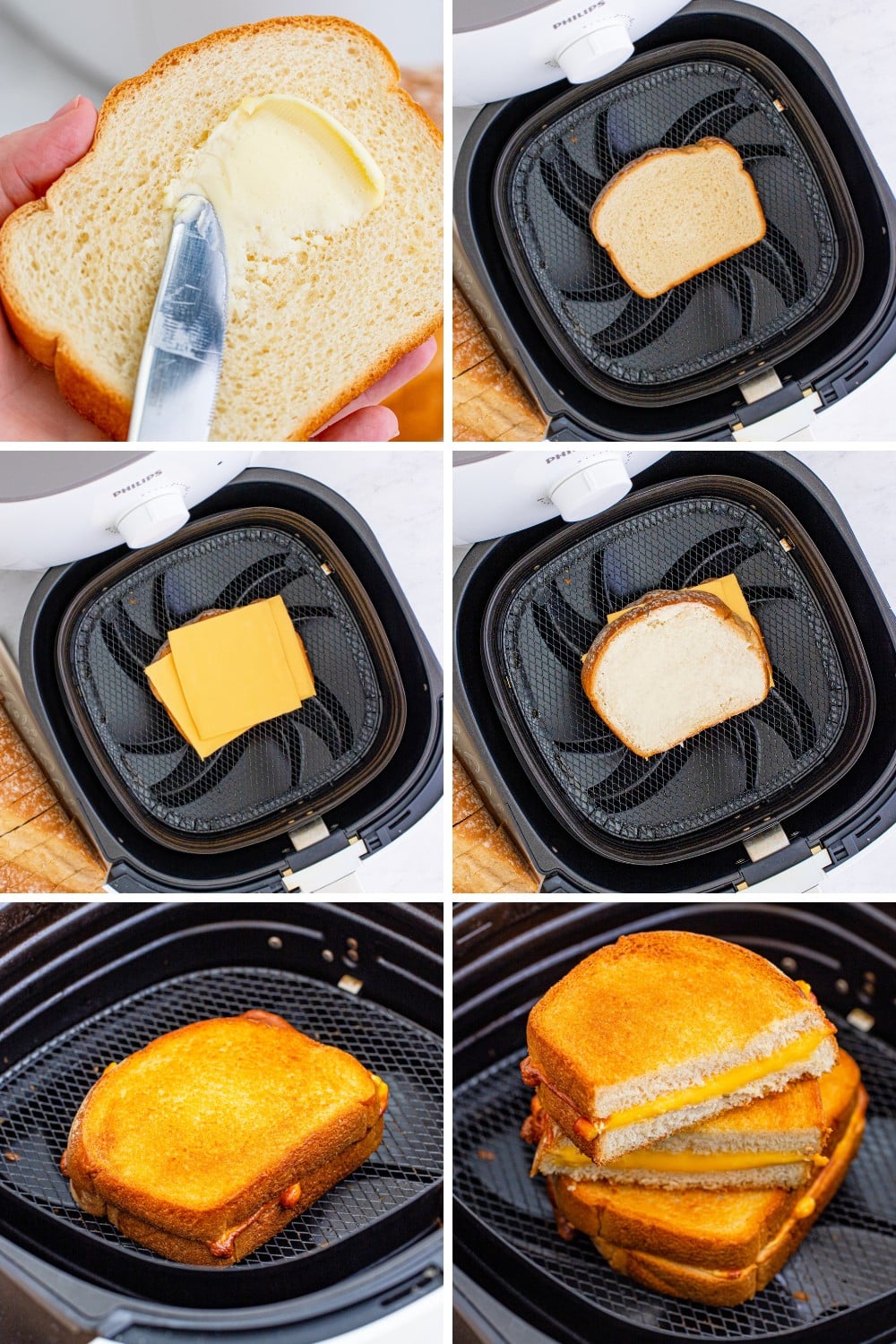 How to make grilled cheese sandwiches in the Air Fryer