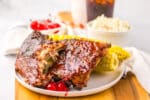Slow Cooker Cherry Cola Ribs - Kara Creates